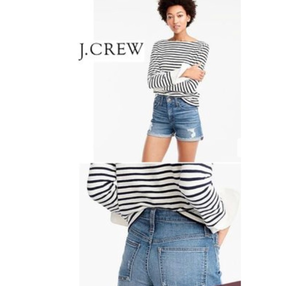 J. Crew Cuffed Denim Shorts - Picture 6 of 6